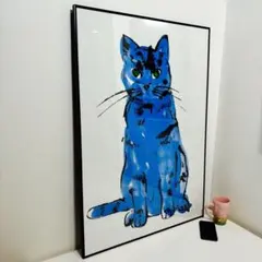 アンディ・ウォーホル、猫、超希少画集画、新品額装付、状態良好