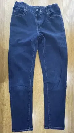 UNIQLO スリムフィット 長ズボン 160 ダークブルー