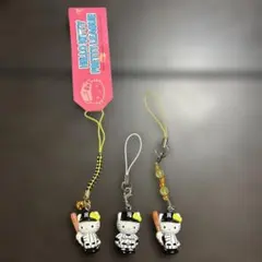 【当時物】ハローキティ 阪神タイガース限定ご当地根付けストラップ 3点セット