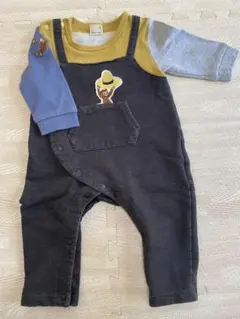 プティマインおさるのジョージロンパース80