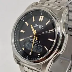美品 稼働品 CASIO カシオ メンズ 腕時計 アナデジ ウェーブセプター