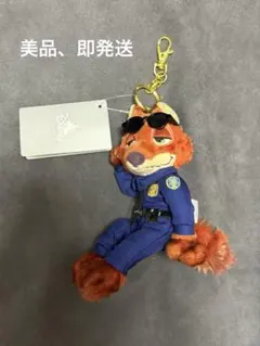 ズートピア ニック 警察官 ぬいぐるみキーチェーン ディズニー