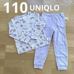 【110】UNIQLO パウパトロール パジャマ 紫　スカイ　エベレスト