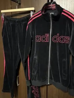 90s old adidas　別珍　ベロアトラックジャケット　セットアップ