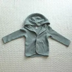 h&m ワッフルカーディガン　パーカー　100サイズ