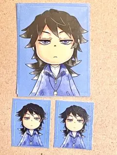 富岡義勇　証明写真シール　3枚セット　鬼滅の刃