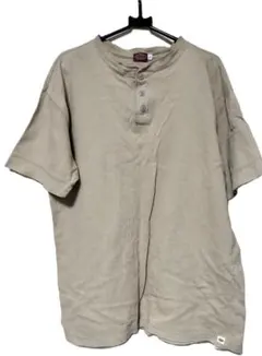 【限界値下げ】Dickies ベージュ ヘンリーネック Tシャツ L 美品