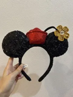 ディズニー カチューシャ 花