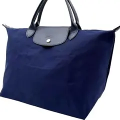 longchamp プリアージュ　トートバッグ　ネイビー　通勤　A4収納