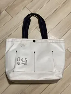 森野帆布　ホワイトトートバッグ 045 横浜帆布
