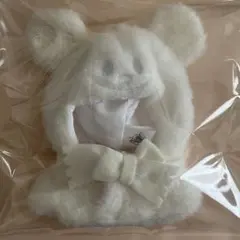 ユニベアシティ シークレットポンチョ ぬいぐるみ ミッキーポンチョ 雪だるま