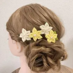 つまみ細工　髪飾り