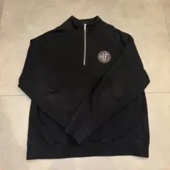 HUF ハーフジップフリース　ブラック