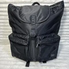 【美品】PORTER ポーター タンカー リュック ブラック