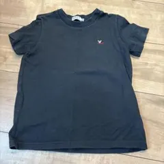 100 ミキハウスDOUBLE.B ミッキー刺繍 Tシャツ 100cm 黒