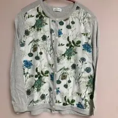 花柄長袖カーディガン size38 en recre(レリアン)