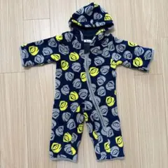 フード付きロンパース カバーオール　70〜80cm