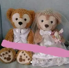 ディズニー 結婚式 ダッフィー シェリーメイ　ウェディング　ウェディングドール