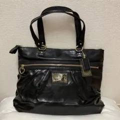 COACH コーチ ポピー トートバッグ F20004 黒 A4