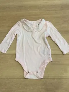 ベビーギャップ　襟付きピンクロンパース　70 babygap