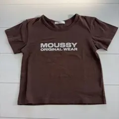 【MOUSSY】Tシャツ ブラウン ラインストーン♡ FREEのサムネイル