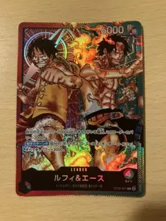 ワンピースカードゲーム ルフィ＆エース リーダー パラレル - メルカリ