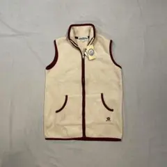 【未使用タグ付き】PIKO フリースベスト　M アイボリー　Y2K スリーブレス