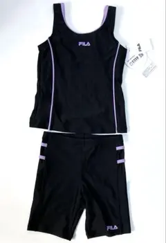 新品タグ付　FILA フィラ 水着 セパレート ブラック× パープル 130