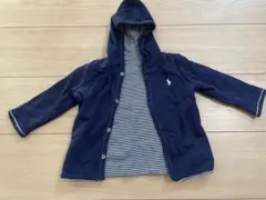 Ralph Lauren フリースフードジャケット 100cm ネイビー