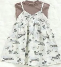 ドッキングキャミワンピース　ヤシの木