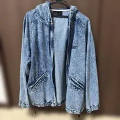 MARK GONZALES ジップアップパーカー　デニムジャケット