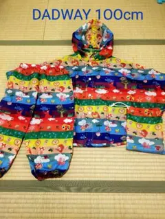 ベビーレインポンチョ　パンツ　セット　収納袋付き　ぱんちょ　DADWAY