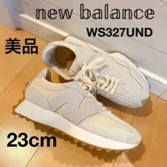 New Balance／ WS327UND ライトグレー スニーカー 23cm