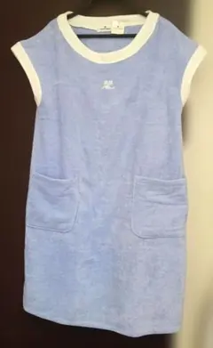 courreges　クレージュ　タオルドレス　ワンピース　ラベンダー色　M〜Lのサムネイル