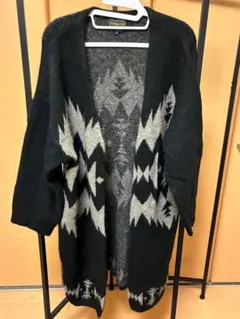 Pendleton 幾何学模様 ロングカーディガン 長袖