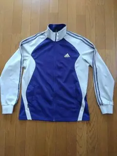 adidas CLIMALITE 紫白 ジャージ