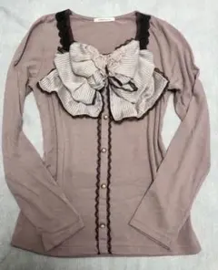 axes femmeビッグリボン　トップス　ピンク　カットソー　リズリサ系