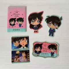 名探偵コナン　ダイカットステッカーセット　工藤新一　毛利蘭