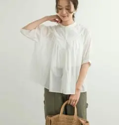 新品未使用★URBAN RESEARCH DOORS ★コットンボイルブラウス