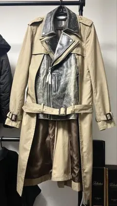 FACETASM トレンチコート ベージュ・ブラック