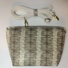 パイソン柄★ヘビ柄★ポシェット★ショルダーバッグ★バッグインバッグ★新品