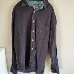 CHAPS 長袖シャツ ダークネイビー 100%コットン 古着