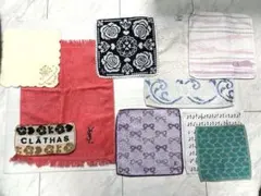 ファスナータオルポーチ+タオルハンカチ等 全9枚 すべて中古ブランド品
