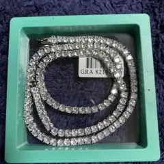 モアサナイト テニスチェーンネックレス｜S925 × 証明書付