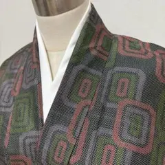 KN6773 大島紬 身丈160.5cm 着物 正絹のサムネイル