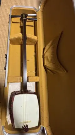 高級　三味線　専用　ハードケース　和楽器ケース　ハード　レザー調　ブラウン 三味線・お琴の老舗 菊岡 中むら】三味線用 ハイパイル ハードケース