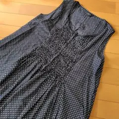 インゲボルグ　ノースリーブ　ドット　ワンピース