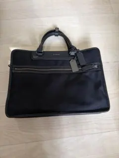 COACH ビジネスバッグ ネイビー レザー - メルカリ