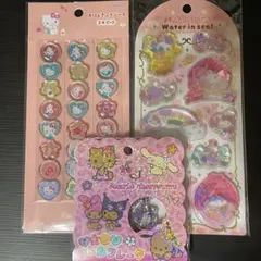 【最終お値下げ】サンリオ キティ 日焼け おはじきシール ウォーターシール