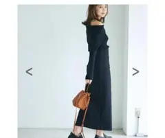 BASEMENT onlineハイウエストタイトスカート　ブラックロング丈のサムネイル